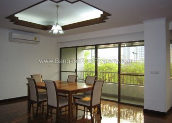 Phrom Phong Apartment for Rent 3 bed plus study 270 sq.m 4 bathrooms near BTS