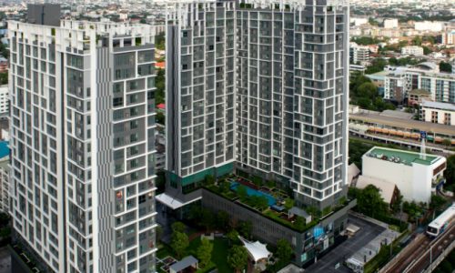 IDEO Mobi sukhumvit 81 at On Nut BTS 1 bed duplex 45 sq.m 22 floor to rent Featured
