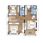 Setthasiri Bangna-Wongwaen 3 bed 3 bath house for rent Floor Plan 2