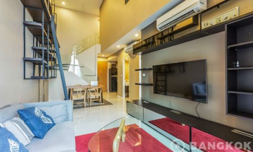 Villa Asoke Stunning Spacious Duplex 2 Bed next to MRT to Rent