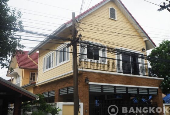 Sammakorn Village Detached Renovated Spacious 3 + 1 Bed 3 Bath House to Rent