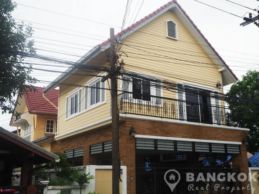 Sammakorn Village Detached Renovated Spacious 3 + 1 Bed 3 Bath House to Rent