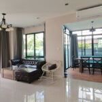 RENT หมู่บ้านอควา ดีวีนา Aqua Divina Ramkhamhaeng Modern detached 3 bed 3 bath house garden