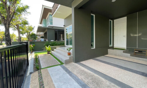 RENT ให้เช่าบ้านเดี่ยวใกล้โรงเรียนบางกอกพัฒนา Nara Botanic Srinakarin detached 3 bed house near Bangkok Patana