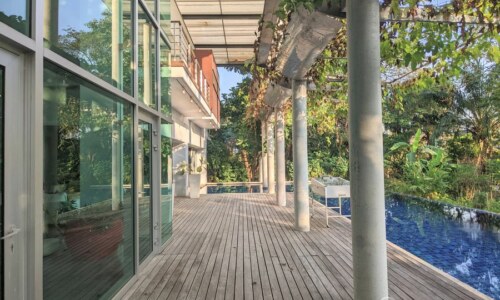 SALE ขายบ้านเดี่ยวพร้อมสระว่ายน้ำ ใกล้สวนหลวง ร.9 Unique Detached 5 Bed house Private Pool near Rama 9 Park