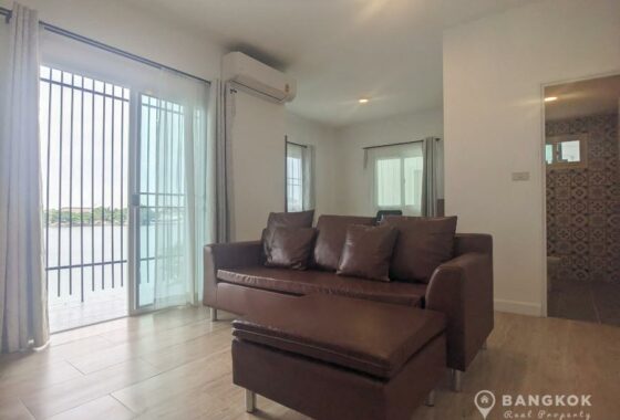 RENT ให้เช่าหมู่บ้านสัมมากร 2 ห้องนอนวิวทะเลสาบ Sammakorn Village New Top Floor 2 Bed Lake view Apartment