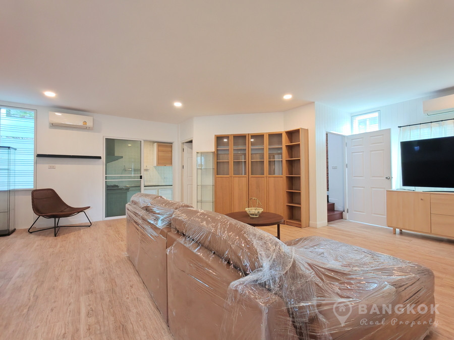 RENT หมู่บ้านสัมมากร Sammakorn Village Ramkhamhaeng renovated detached 4 bed 6 bath house