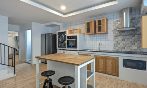 RENT หมู่บ้านสัมมากร Brand New Detached 3 bed 6 bath Townhome