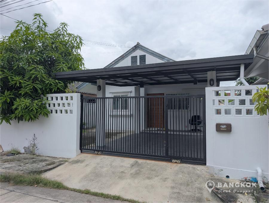 RENT Detached Renovated 1 floor House 3 bed Sammakorn Village Ramkhamhaeng