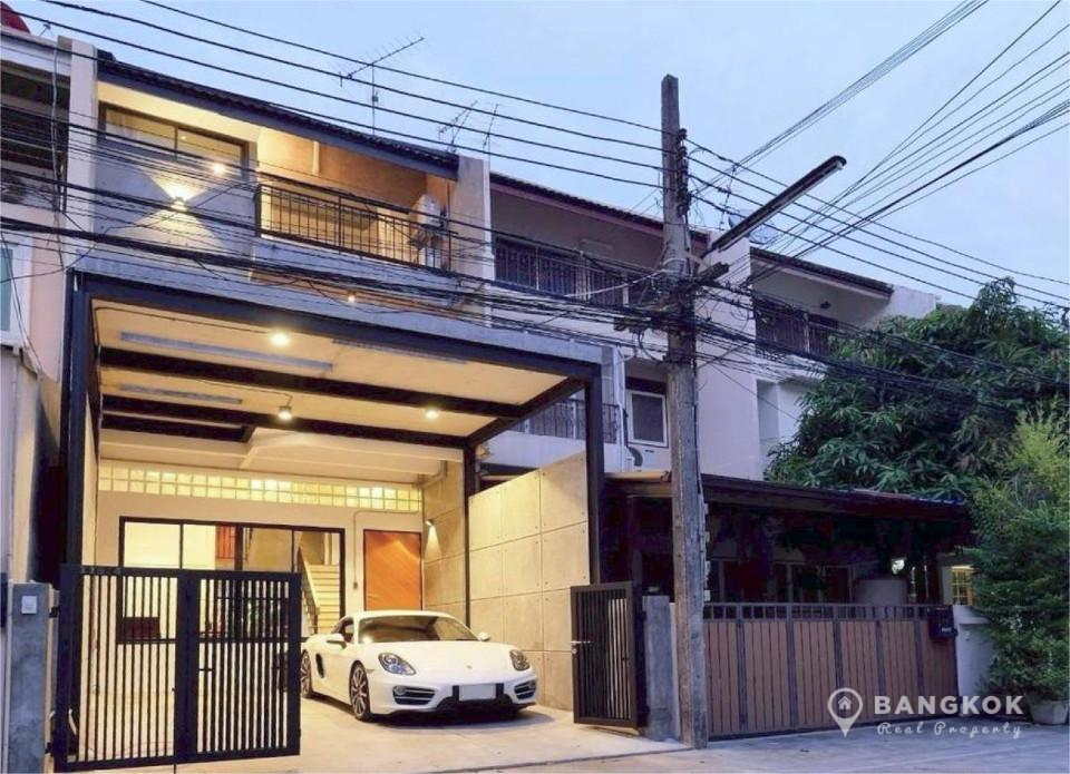 RENT-Sale ให้เช่าและขายทาวน์เฮาส์ 5 ห้องนอน เอกมัย Renovated 5 bed 5 bath townhome in Ekkamai