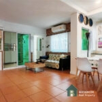 RENT Sammakorn Village หมู่บ้านสัมมากร รามคําแหง Ramkhamhaeng 2 bed 3 bath apartment patio garden