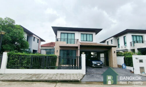 RENT หมู่บ้านอควา ดีวีนา Aqua Divina Ramkhamhaeng Renovated Detached 3 bed 3 bath garden