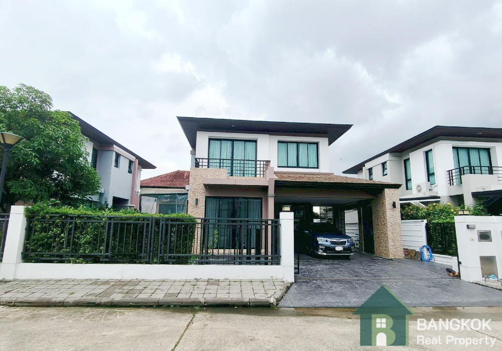 RENT หมู่บ้านอควา ดีวีนา Aqua Divina Ramkhamhaeng Renovated Detached 3 bed 3 bath garden