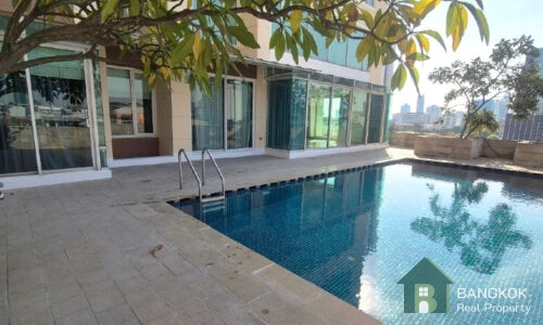 RENT ดิ เอ็มไพร์ เพลซ The Empire Place Condominium Sathorn 3 bed 4 bath private pool walk BTS