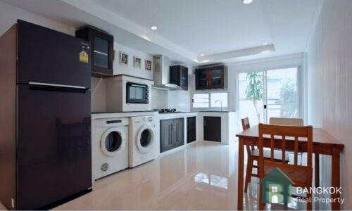 RENT ให้เช่าอพาร์ทเมนต์ 2 ห้องนอน หมู่บ้านสามกรณ์ Sammakorn Village Ramkhamhaeng 2 bed 2 bath apartment