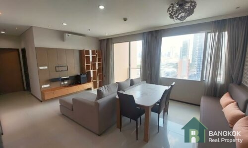 RENT Villa Sathorn Condo วิลล่า สาทร Spacious 2 bed 2 bath ICON Siam View walk to BTS