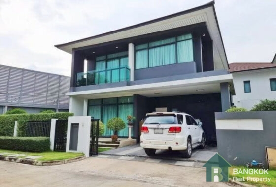 RENT เศรษฐสิริ กรุงเทพกรีฑา Setthasiri Krungthep Kreetha Detached 4 bed House walk Brighton Collage